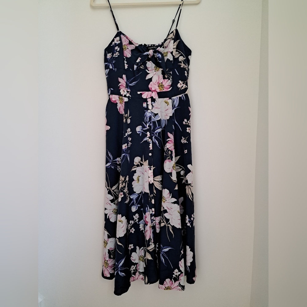 Yumi Kim Navy Floral Dress